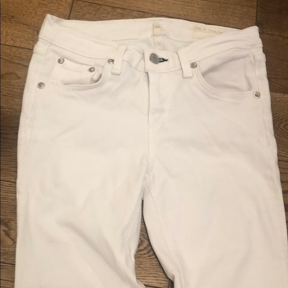 Rag & Bone skinny white jeans